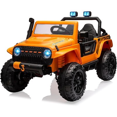 24V 2-Seater Ride-On Truck for Kids with Remote Control, 4x55W Motors, Soft Braking, Suspension, LED Lights