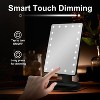 COSMIRROR Lighted Makeup Mirror with 10X Magnification and Makeup Sponge, 21 LED Lights with Touch Sensor Dimming, 180°Rotation, Dual Power Supply - 2 of 4