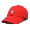 Dalix Peace Sign Embroidered V Cotton Dad Hat Baseball Cap Adjustable Mens - 4 of 4