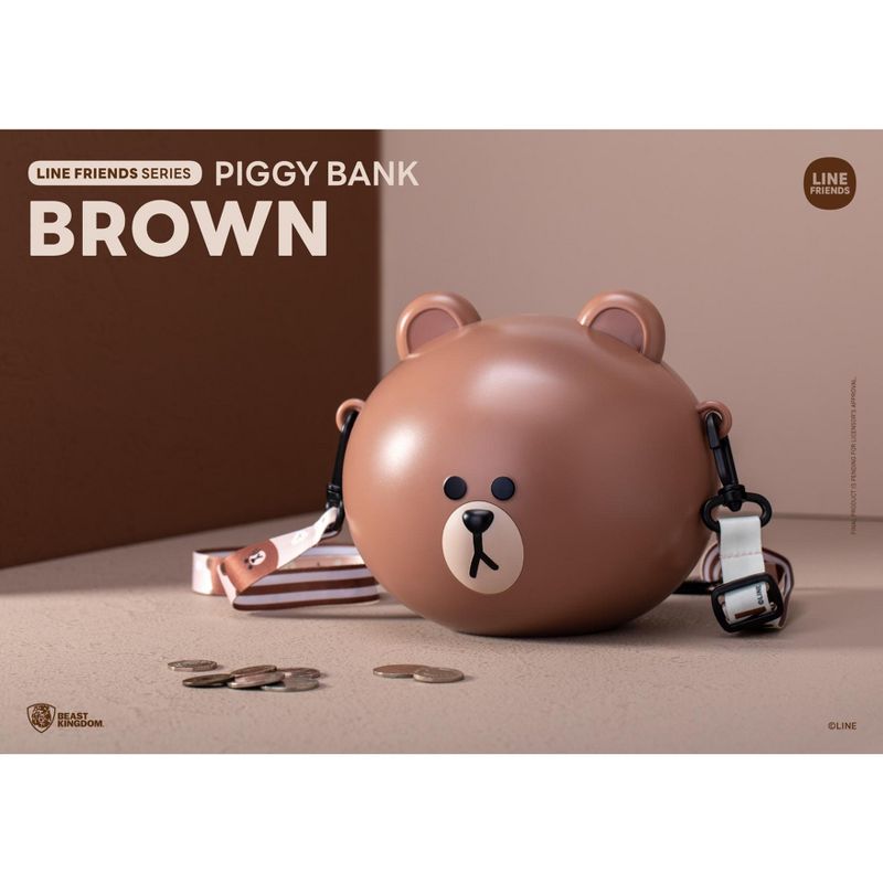 LINE FRIENDS Series Piggy Bank Brown (Piggy Bank), 5 of 6