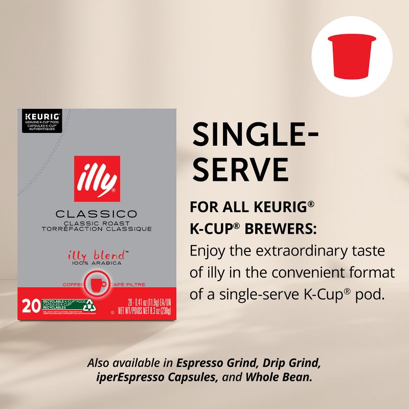 Illy Classico Medium Roast Single Serve Pods - 20ct, 4 of 11