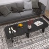 Kumasinova Modern Nesting Coffee Table Set,70.86" Expandable Center Table with Smooth Surface,Space Saving Side Table for Living Room Furniture,Black - 3 of 4