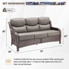 Gymojoy Outdoor Wicker Sofa PE Rattan Patio Couch Sofa for Garden - 2 of 4