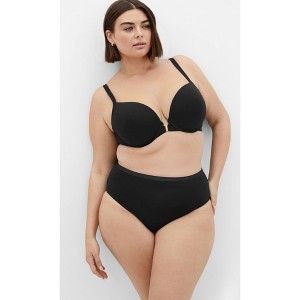 Women's Plus Size 3 Pack Cotton Full Brief - black | CITY CHIC - 1 of 4