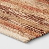 2'x3' Handwoven Accent Rug Brown - Threshold™: Rectangle, Low Pile, Indoor, Cotton & Jute, Entryway Rug - image 3 of 4