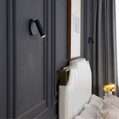 Gray Adjustable LED Flush Mount Spotlight