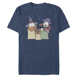 Mens Garfield Cat Dog and Teddy Bear Bag Surprise T Shirt - 1 of 4