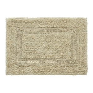 Lux Premium 100% Cotton Ultra-Soft Reversible Bathroom Rug-Durable Tufted Weave, Highly Absorbent Solid Pattern for Multipurpose use - 1 of 4