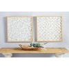 23.5" x 23.5" Large Square Modern Abstract Art White Paper Shadow Box Wall Decor - Olivia & May - 2 of 3