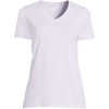 Lands' End Women's Relaxed Supima Cotton V-Neck T-Shirt - 3 of 4