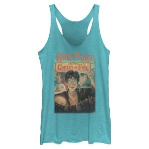 Womens Harry Potter and the Philosopher's Stone Goblet Of Fire Cover Racerback Tank - 1 of 4
