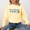 Simply Sage Market S.W.Smiley Don't Forget To Smile Garment Dyed Sweatshirt - 2 of 4