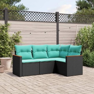 4 Piece Garden Sofa Set vidaXL - 1 of 4