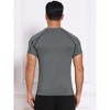 INSPIRE CHIC Men's Workout Stretch Crew Neck Short Sleeve Sport Running T-Shirts - 3 of 4