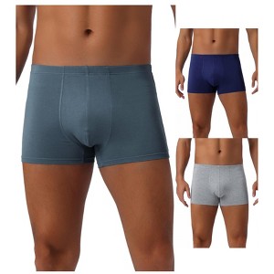 INSPIRE CHIC Men's 3 Pack Underwear Regular Fit Soft Comfortable Boxer Briefs - 1 of 4