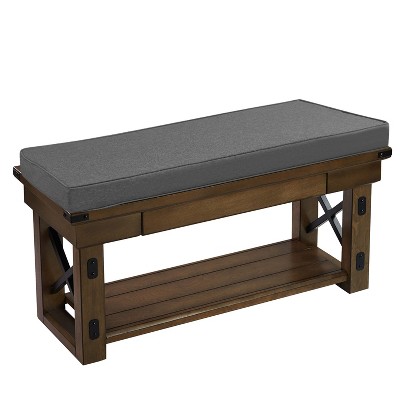Indoor/Outdoor Patio Bench Foam Cushion 18" x 42" by Sweet Home Collection®