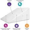 DMI Bed Wedge Pillow for Neck Pain, Headaches, Shoulders, Back Pain, Foot Support, Knee Pain or Restless Leg Syndrome, 24x24x12, White - 3 of 4