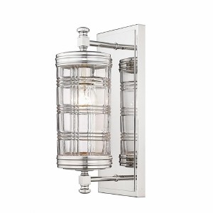 Archer Transitional Wall Sconce - 1 Light, Steel, Dimmable, Damp Rated, Classic Design - 1 of 4