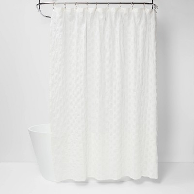 Dots Pattern Opaque Shower Curtain White - Project 62™