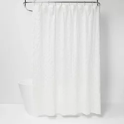 Dots Pattern Opaque Shower Curtain White - Project 62™