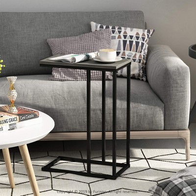 Furinno Modern Coffee Tray Sofa Side End Table Ottoman Couch Console Stand TV Lap Snack for Living Room&Home Decor,French Oak Grey