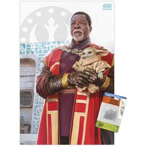 Trends International Star Wars: The Mandalorian Season 3 - Grogu and Greef Karga Unframed Wall Poster Prints - 1 of 4