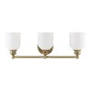 Savoy House Melrose 3 - Light Vanity in  Warm Brass - 2 of 4