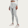 Anna-Kaci Active Women's Seamless High Waist Ribbed Leggings with Sculpting Contour Panels and Compression Fit - 2 of 4