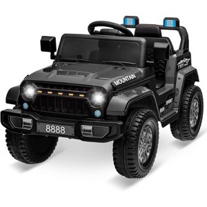 12V Kids Ride-On Truck Car, Battery-Powered Electric Vehicle with Remote Control, 3 Speeds, LED Lights, Music, MP3, USB, Bluetooth, Ages 3-6 - 1 of 4
