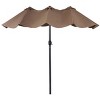 Tangkula 15'Patio Umbrella Double-Sided Outdoor Shade Offset Tan - 3 of 4