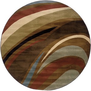 Oriental Weavers Hudson 2666F Brown/ Multi Indoor Area Rug - 7'8" Round - 1 of 1