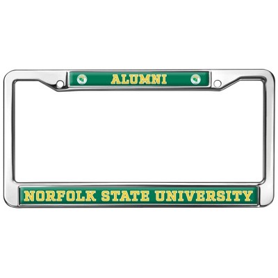 Norfolk State Alumni Logo Full Size Standard License Plate Metal Frame