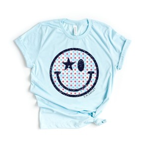 Simply Sage Market S.W.Smiley Patriotic Stars Short Sleeve Tee - 1 of 4