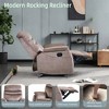 Lirago Rocking Recliner Chair with Lumbar Support-Adjustable Manual Rocking & Ergonomic Design 28.7"W * 34.2"D * 41.7"H - 3 of 4