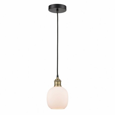 Belfast - 1 Light Cord Hung Mini Pendant In Industrial Style-9.75 Inches Tall and 6 Inches Wide