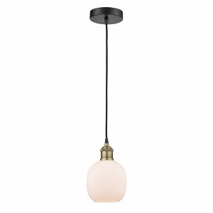 Belfast - 1 Light Cord Hung Mini Pendant In Industrial Style-9.75 Inches Tall and 6 Inches Wide - 1 of 1