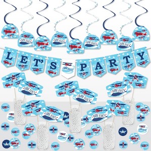 Big Dot of Happiness Taking Flight - Airplane - Vintage Plane Baby Shower or Birthday Party Supplies Decoration Kit - Decor Galore Party Pack - 51 Pc - 1 of 4