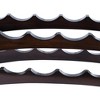 BIRDROCK HOME Stackable Wood bottle Rack  - 2 Wooden Wave Bars - Set of 2-12 Bottle - Espresso - 4 of 4