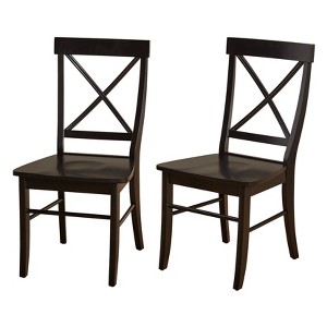 Set of 2 Albury Cross Back Dining Chairs - Buylateral - 1 of 4