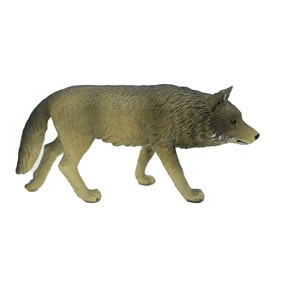 Collectible Wildlife Gifts | Wolf, Timber, Museum Quality Rubber Animal, Realistic Hand Painted Figure,  Model,   Gift,     4.5"    M125 B648 - 1 of 4