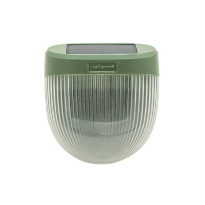 Olive Green Solar LED Garden Wall Lights, 2 Pack