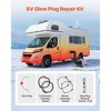 VEVOR 8V Glow Plug Repair Kit, Glow Plug Heater Repair Parking Heater Maintenance Kit,   Compatible with 2KW 5KW 8KW Diesel Air Heaters, Silver - 3 of 4