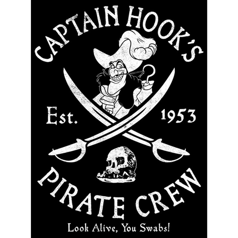 Men's Peter Pan Captain Hook's Pirate Crew T-Shirt, 2 of 4