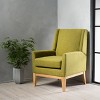 NicBex Accent Chair Mid Century Modern Fabric Armchair with Wood Legs Upholstered Single Sofa Chair for Bedroom,Living Room - 4 of 4