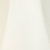 Imperial Shade Set of 2 Bell Lamp Shades Cream Medium 7" Top x 16" Bottom x 12" High Spider Replacement Harp and Finial Fitting - 2 of 4