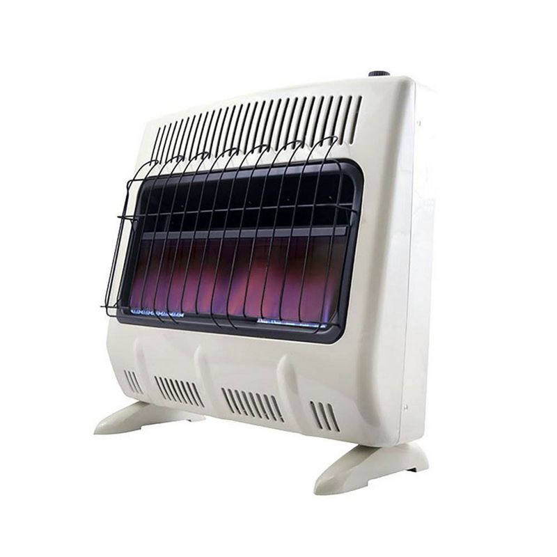Mr Heater 30000 BTU Vent Free Blue Flame Propane Gas Wall or Floor Indoor Heater with Thermostat for Spaces up to 750 Square Feet, 2 of 7