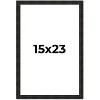 PosterPalooza | 15x23 Thin Barnwood Picture Frame, UV Acrylic, 2 Finishes - Grey and Black - 2 of 4