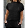 Women Knit Crop Top Sleeveless Solid Color Ribbed Vest Tank Cami Top Going Out Sweater Pullover Top Summer Outfits - 3 of 4