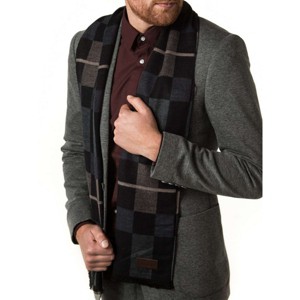 Mio Marino | Men's Cashmere Feel, 100% Cotton Fashion Winter Scarf - 1 of 4