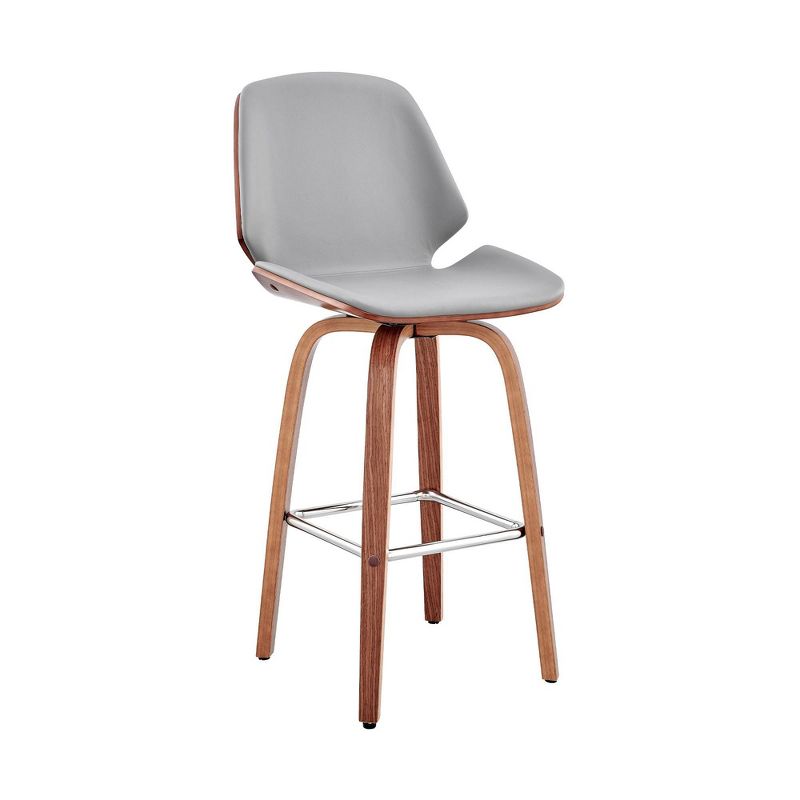 26" Arabela Counter Height Barstool with Leather Seat - Armen Living, 1 of 13